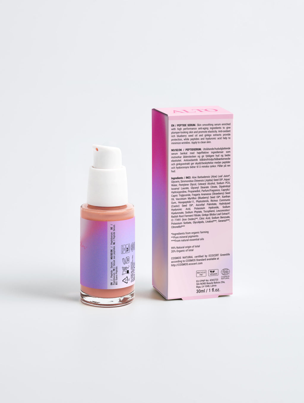Peptidi-ikääntymistä ehkäisevä seerumi